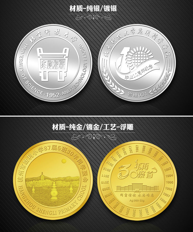 活動(dòng)紀(jì)念金銀幣定制