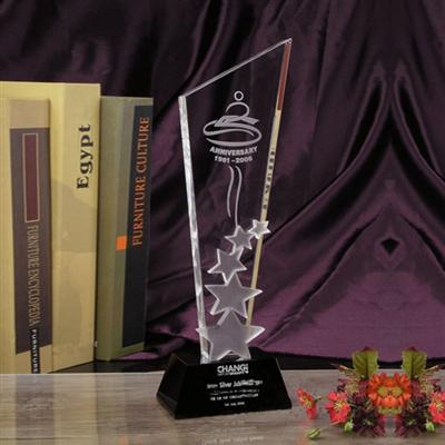 高質(zhì)感純水晶獎(jiǎng)杯